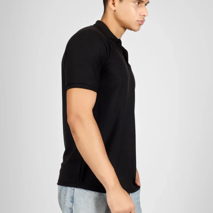 Basic Polo T-Shirt (Black)
