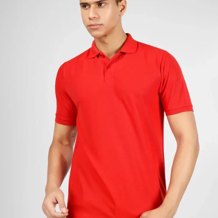 Basic Polo T-Shirt (Red)