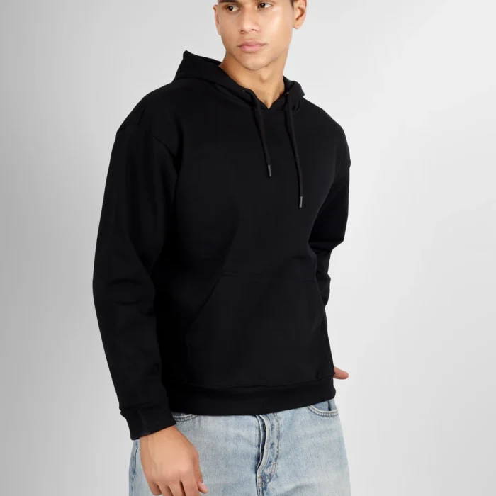 Premium Cotton Hoodie (Black)