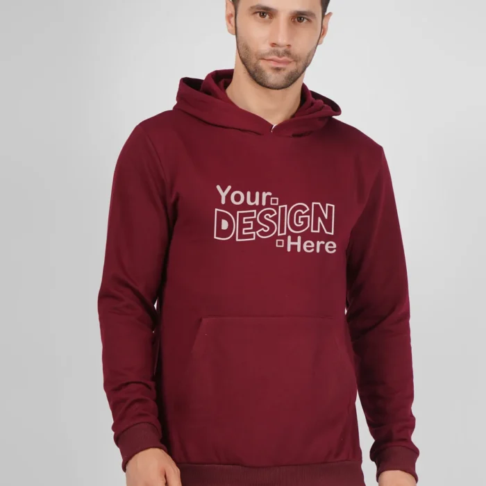 Regular Cotton Hoodies (Maroon)